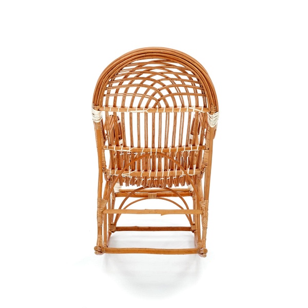 Fotel ROCCO wiklinowy bujany, kolor: naturalny - Halmar