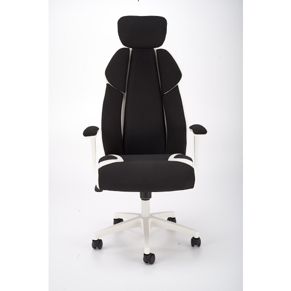 Fotel CHRONO gabinetowy biało-czarny - Halmar