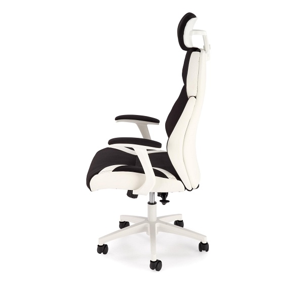 Fotel CHRONO gabinetowy biało-czarny - Halmar