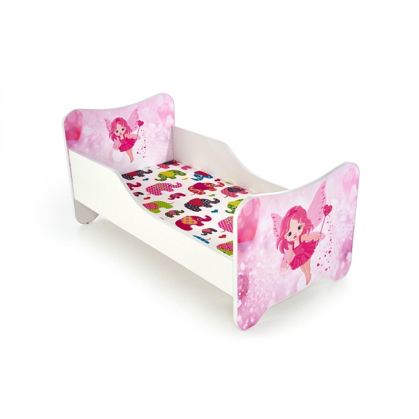 Łóżko HAPPY FAIRY biało / różowe - Halmar