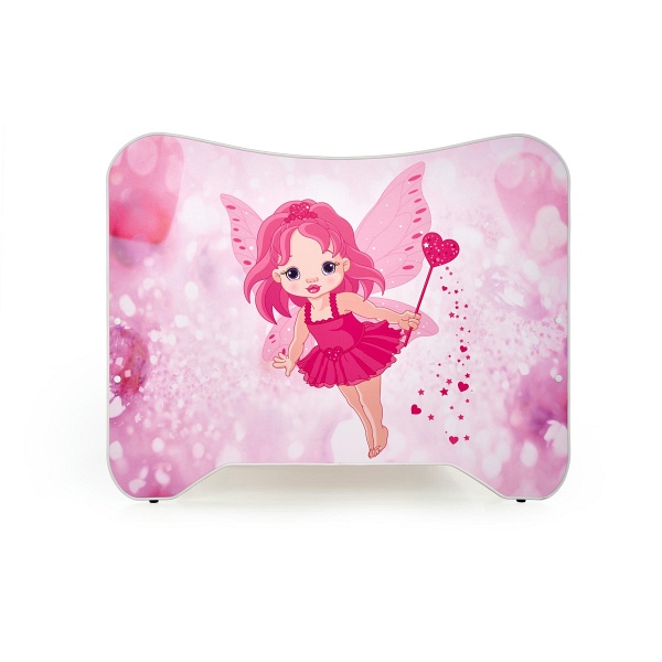 Łóżko HAPPY FAIRY biało / różowe - Halmar