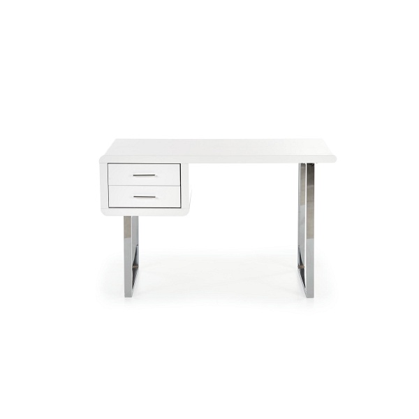 Biurko B30 biały-chrom - Halmar