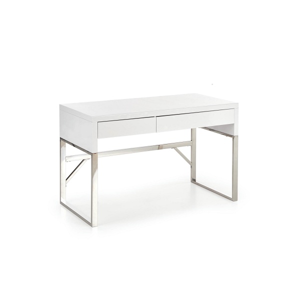 Biurko B32 biały-chrom - Halmar