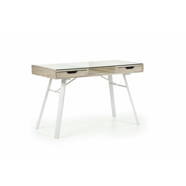 Biurko B33 dąb sonoma-biały - Halmar