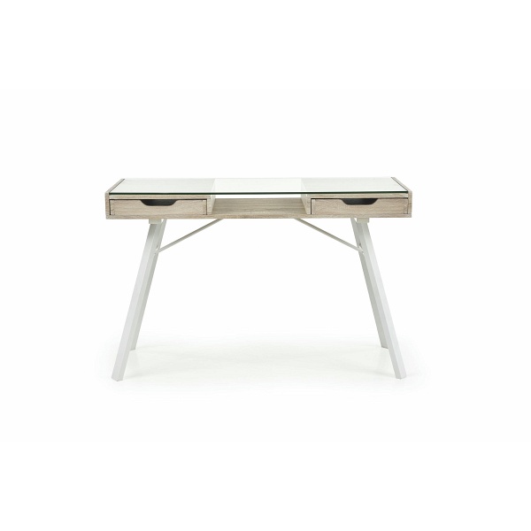 Biurko B33 dąb sonoma-biały - Halmar