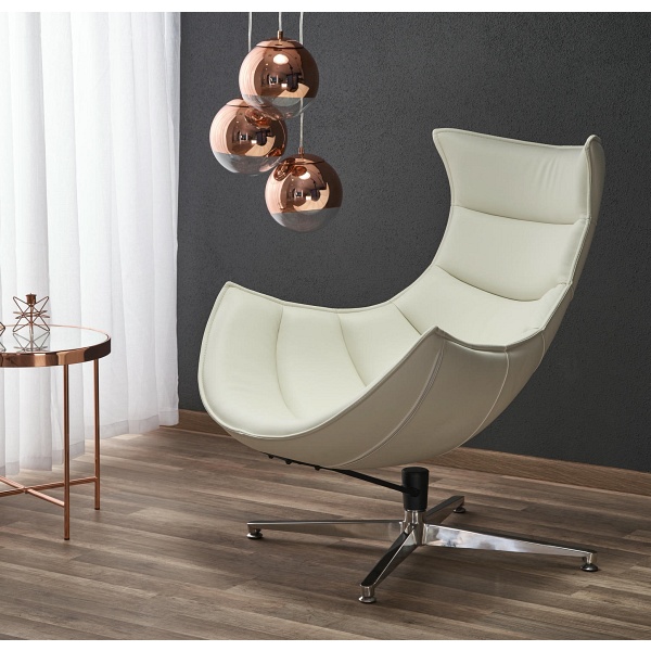 Fotel LUXOR wypoczynkowy biały - Halmar