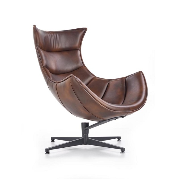 Fotel LUXOR wypoczynkowy c. brązowy - Halmar