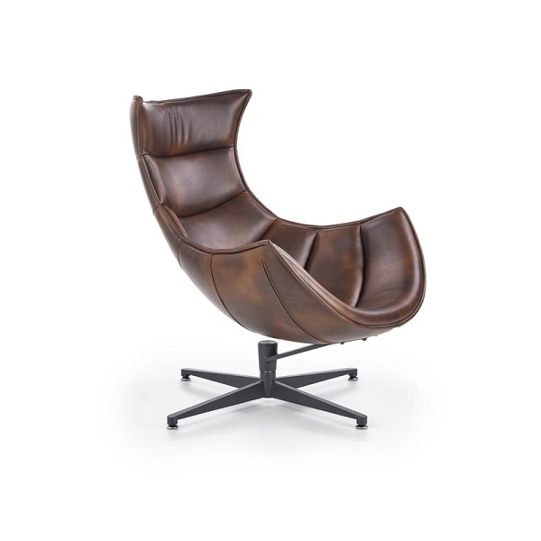 Fotel LUXOR wypoczynkowy c. brązowy - Halmar