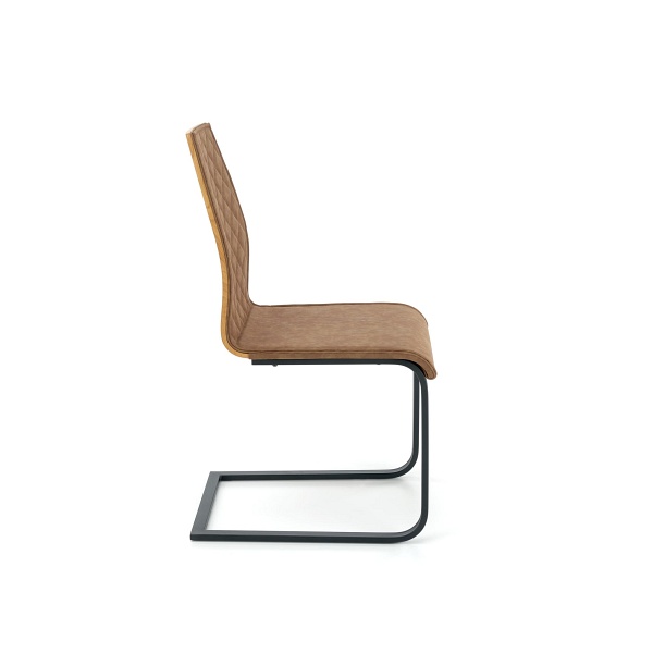 Krzesło K265 czarny / brązowy / dąb miodowy - Halmar