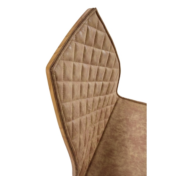 Krzesło K265 czarny / brązowy / dąb miodowy - Halmar