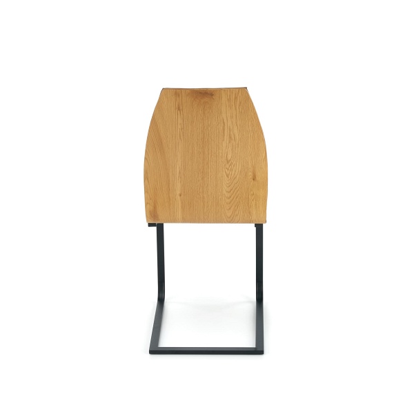 Krzesło K265 czarny / brązowy / dąb miodowy - Halmar