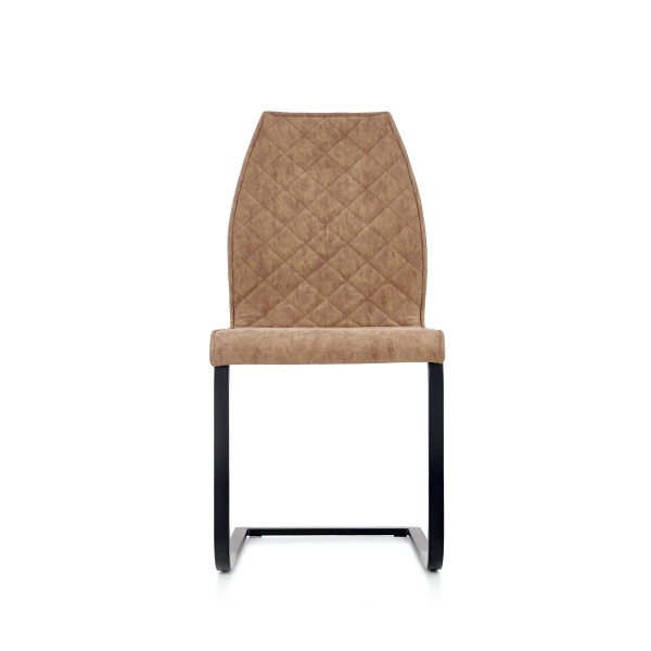 Krzesło K265 czarny / brązowy / dąb miodowy - Halmar