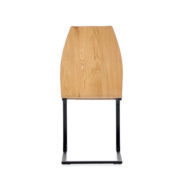 Krzesło K265 czarny / brązowy / dąb miodowy - Halmar