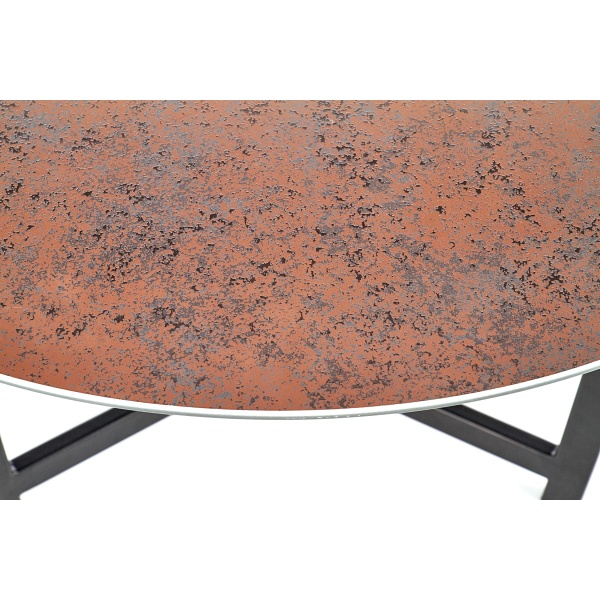 TWINS zestaw 2 ław, kolor: grafitowy / brązowy / czarny - Halmar