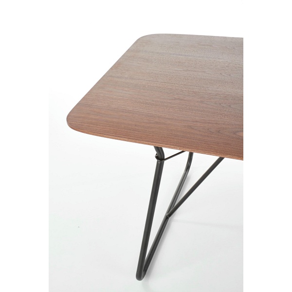 Stół HOUSTON orzech / czarny - Halmar