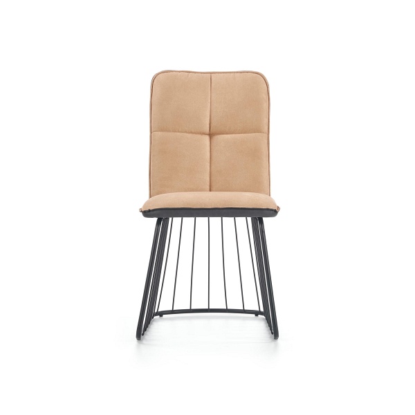 Krzesło K269 jasny brąz / czarny - Halmar