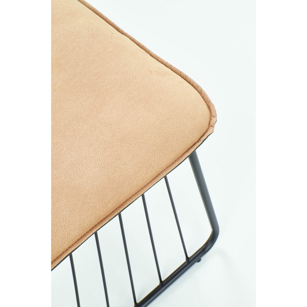 Krzesło K269 jasny brąz / czarny - Halmar