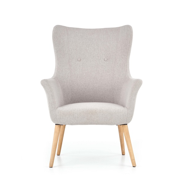 Fotel COTTO wypoczynkowy jasny popiel - Halmar