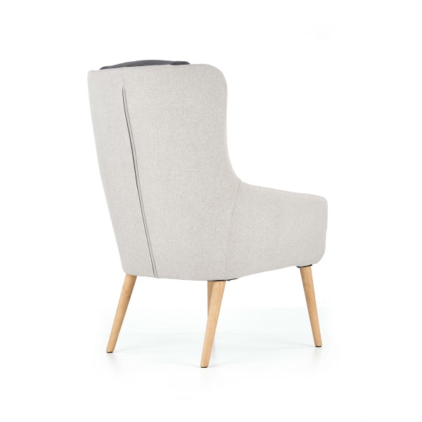 Fotel PURIO wypoczynkowy jasny popiel / ciemny popiel - Halmar