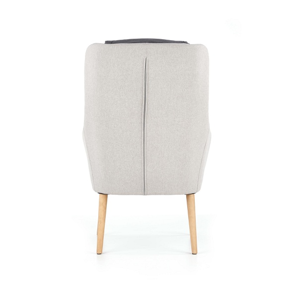 Fotel PURIO wypoczynkowy jasny popiel / ciemny popiel - Halmar