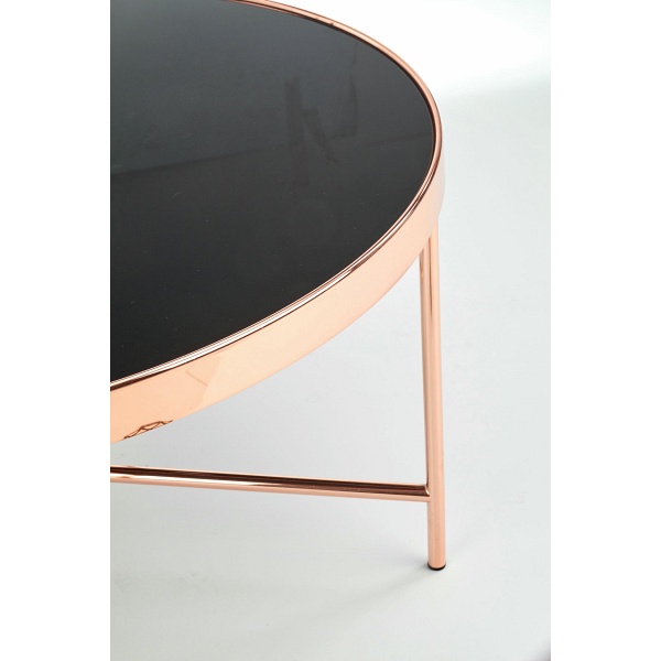 Ława MORIA miedź / czarny - Halmar