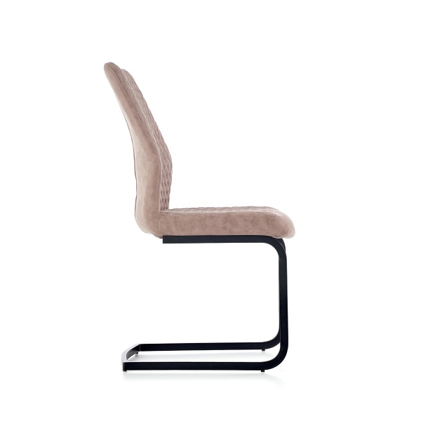 Krzesło K272 ciemny beż DALLAS / czarny - Halmar