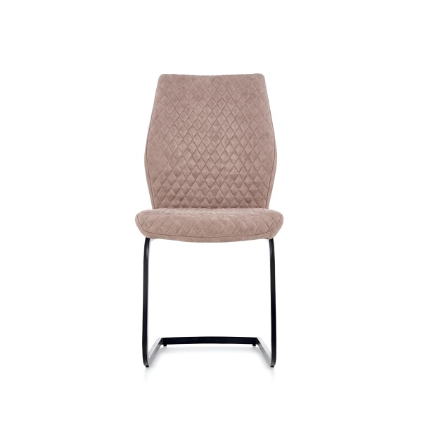 Krzesło K272 ciemny beż DALLAS / czarny - Halmar