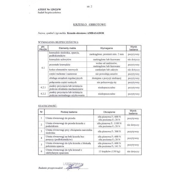 Fotel AMBASADOR gabinetowy popielato / czarny - Halmar