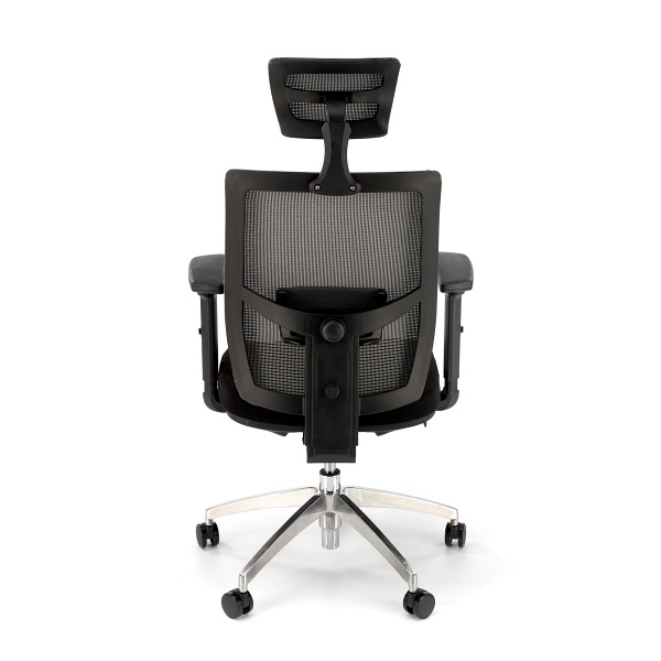 Fotel ADMIRAL gabinetowy popielato / czarny - Halmar