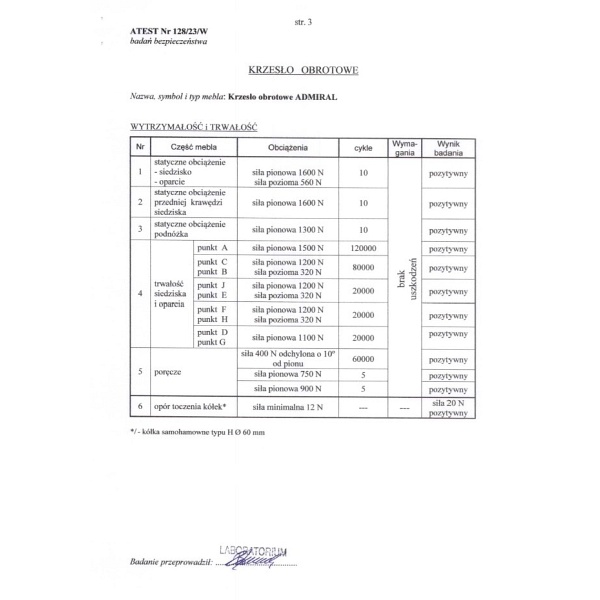 Fotel ADMIRAL gabinetowy popielato / czarny - Halmar