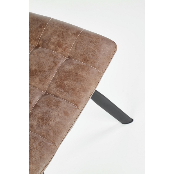 Krzesło K280 brązowy / czarny - Halmar