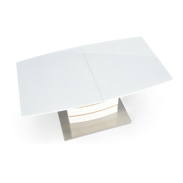 Stół TORONTO rokładany biały / dąb złoty - Halmar