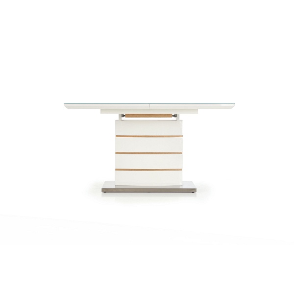 Stół TORONTO rokładany biały / dąb złoty - Halmar