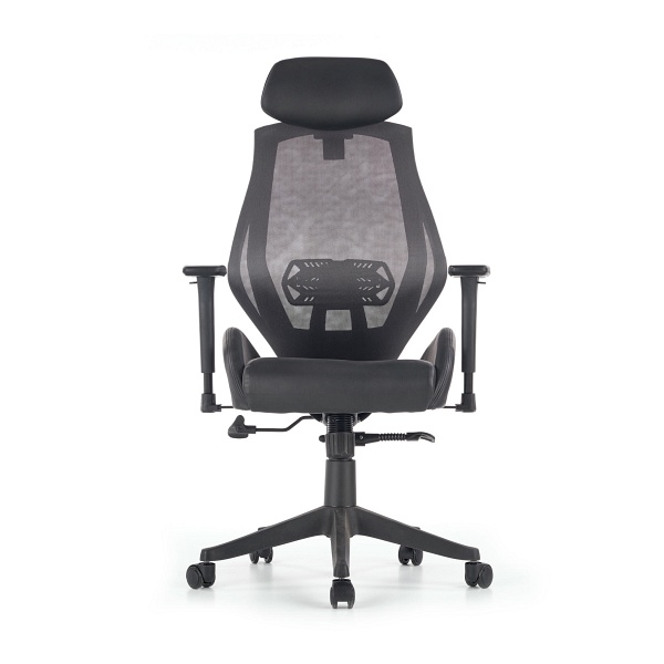 Fotel HASEL gabinetowy czarny / popiel - Halmar