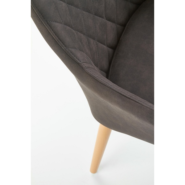 Krzesło K287 ciemny brąz - Halmar