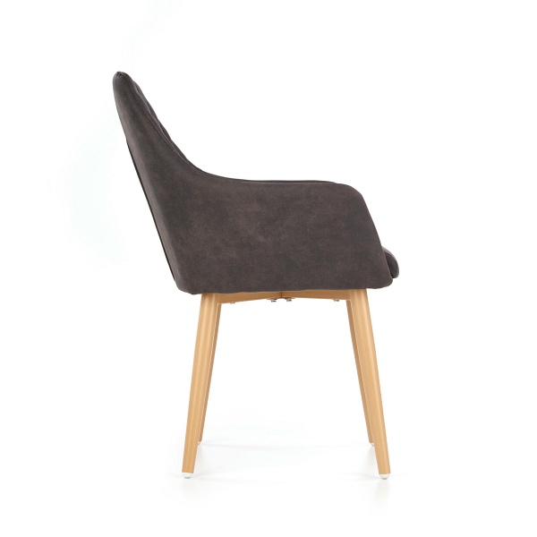 Krzesło K287 ciemny brąz - Halmar