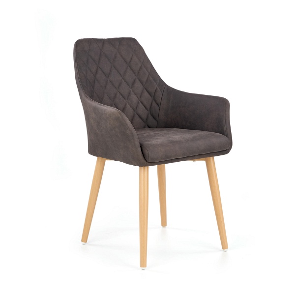 Krzesło K287 ciemny brąz - Halmar