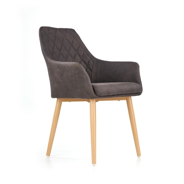 Krzesło K287 ciemny brąz - Halmar