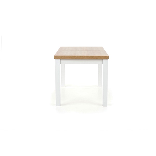 Stół TIAGO rozkładany 140-220/80 blat: dąb sonoma, nogi: biały - Halmar