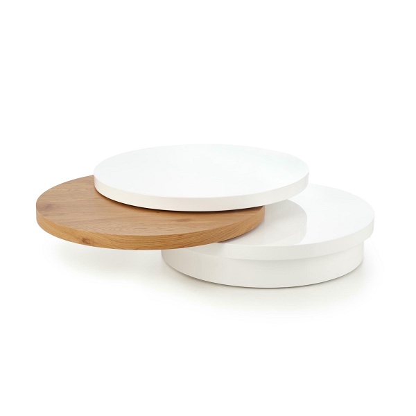 Ława MICHELLE biały / dąb złoty - Halmar