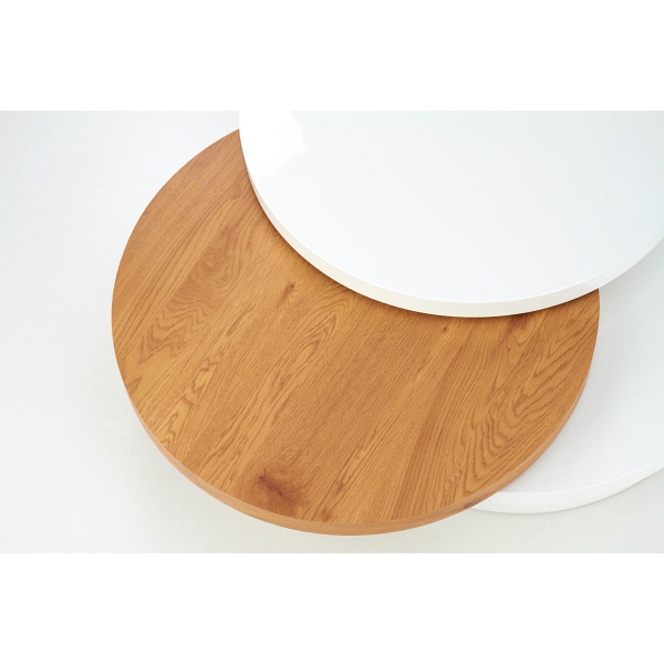 Ława MICHELLE biały / dąb złoty - Halmar