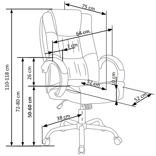 Fotel RELAX gabinetowy beżowy - Halmar