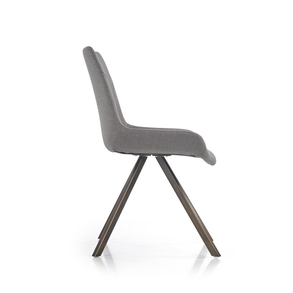 Krzesło K290 popielaty / złoty antyczny - Halmar