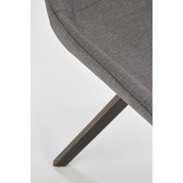 Krzesło K290 popielaty / złoty antyczny - Halmar