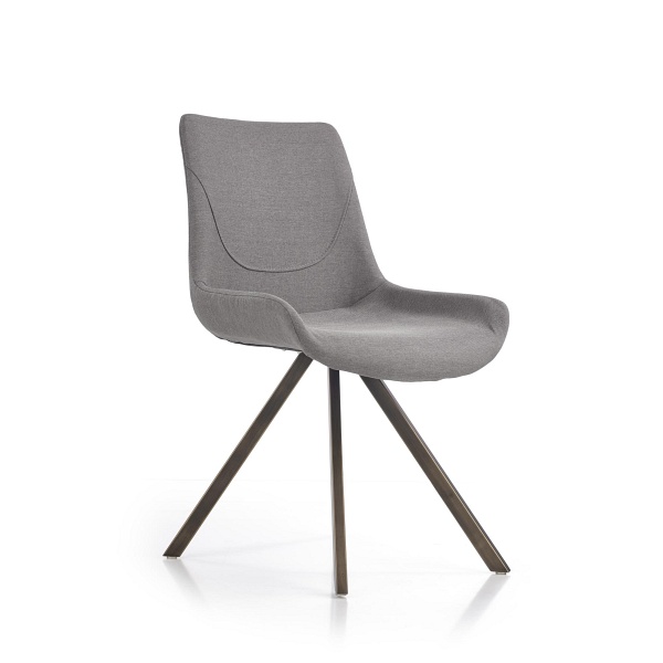 Krzesło K290 popielaty / złoty antyczny - Halmar