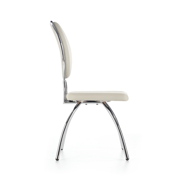 Krzesło K297 jasny popiel / chrom - Halmar