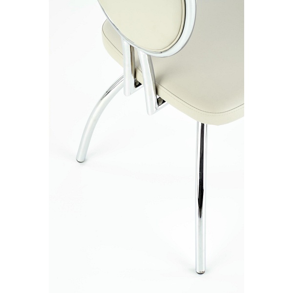 Krzesło K297 jasny popiel / chrom - Halmar