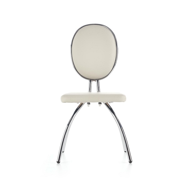 Krzesło K297 jasny popiel / chrom - Halmar