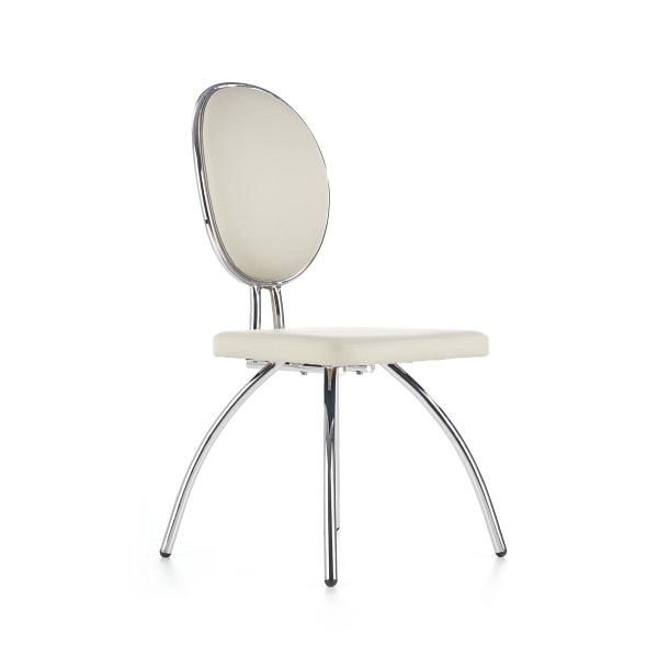 Krzesło K297 jasny popiel / chrom - Halmar