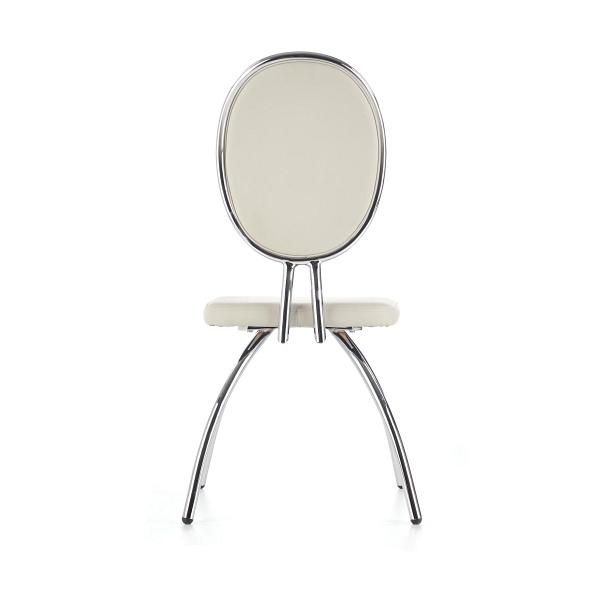 Krzesło K297 jasny popiel / chrom - Halmar